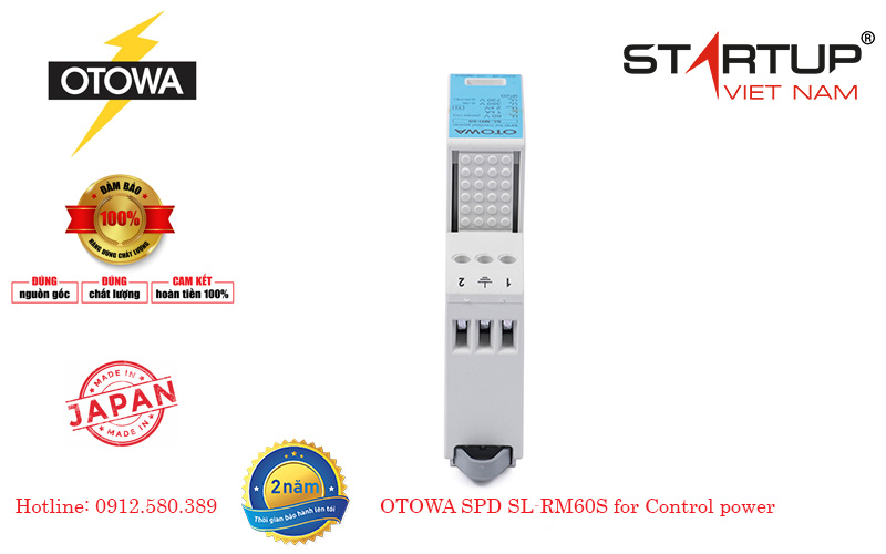 Thiết bị chống sét lan truyền đường điện điều khiển OTOWA SL-RM60S