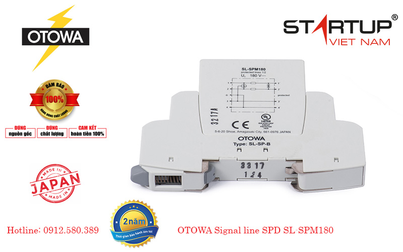 Cách lắp đặt thiết bị chống sét lan truyền đường tín hiệu Otowa SL-SPM180