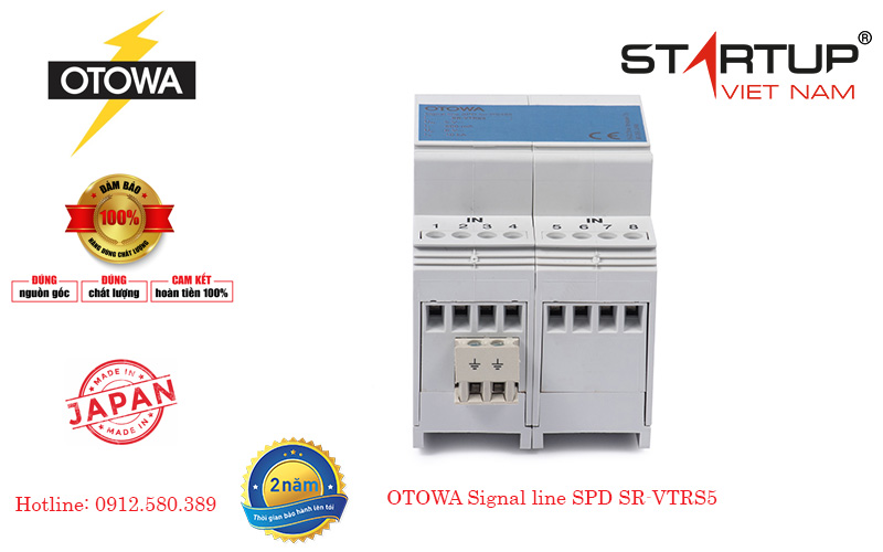 Thiết bị chống sét lan truyền đường tín hiệu 4 đôi dây Otowa SR-VTRS5