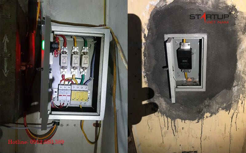 thiết bị cắt sét lan truyền và đồng hồ đếm sét