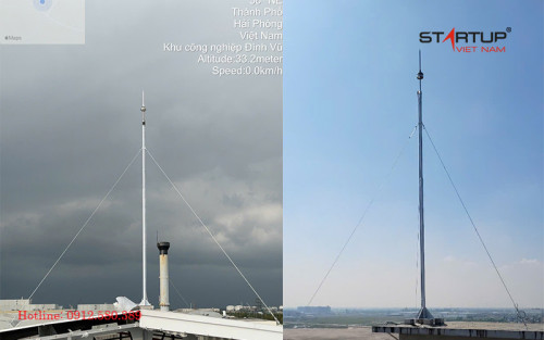 các loại trụ đỡ kim thu sét 5m